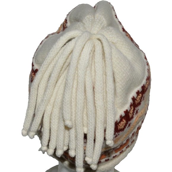 AKAZ ONE SIZE WOOL BLEND KNIT BEANIE HAT - Picture 4 of 7